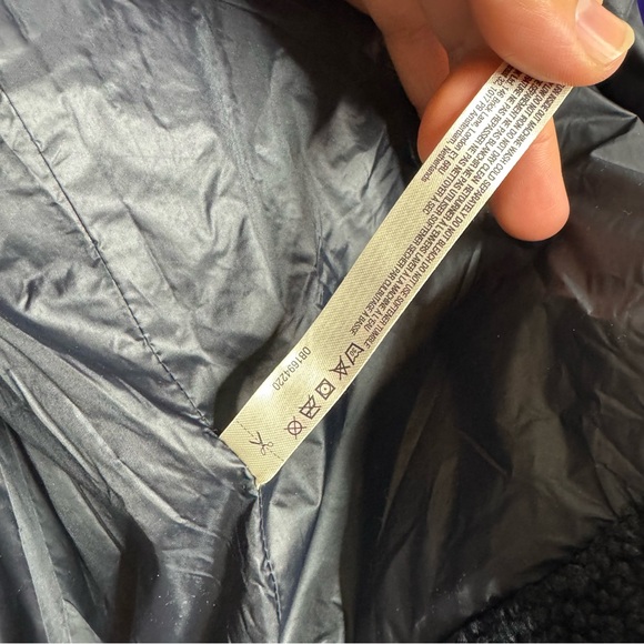 Free People Movement Vagabond Fleece Bomber Jacket Purple Black NWOT Large - Picture 11 of 12